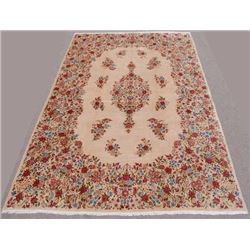 Very rare gorgeous signed handmade Persian Kerman