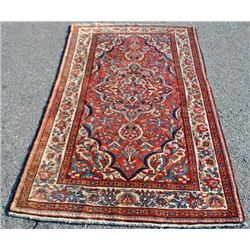 Finely detailed hand woven semi antique Persian Lillian