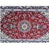 Image 2 : Lovely Signed Part Silk Persian Isfahan (65"X44")
