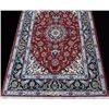 Image 3 : Lovely Signed Part Silk Persian Isfahan (65"X44")