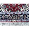 Image 4 : Lovely Signed Part Silk Persian Isfahan (65"X44")