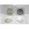 Image 1 : 4 Canadian Fine Silver $5 Maple Leaf Bullion Coins - 1988 - 1991