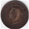 Image 2 : 1891 Canada Large One Cent Coin - LLLD Variety