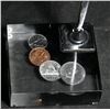 Image 2 : Canadian Coinage Lucite Desk Pen - 4 1980 Canadian Coins Inside
