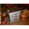 Image 1 : (4) Drawer Wooden Cabinet w/ Contents