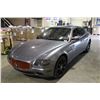 Image 1 : 2005 MASERATI QUATROPORTE PININFARINA, 4 DOOR SEDAN, GREY, VIN # ZAMCE39AX50019752