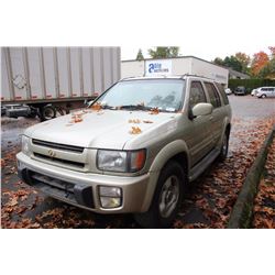 1998 INFINITI QX4, 4 DOOR SUV, GREY, VIN # JNRAR05Y9WW035215