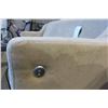 Image 2 : BEIGE SUEDE RECLINING SOFA WITH INTEGRATED USB CHARGING PORTS