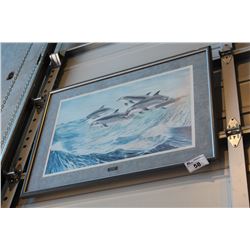 GARY BONES, FRAMED ORIGINAL PRINT 01/300, "SEA GYPSIES", 32" W X 24" H, SIGNED BOTTOM