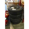 Image 1 : LOT OF 4 ASSORTED TIRES AND RIMS