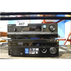 2 SONY STEREO RECEIVERS INCLUDING SONY 7.2 CHANNEL HDMI RECEIVER