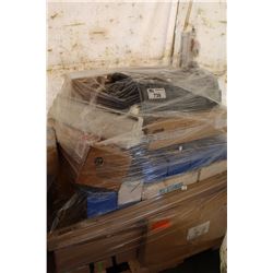 PALLET OF INDUSTRIAL LIGHTING, LIGHTING HARDWARE AND MORE