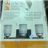 Image 2 : TWO COMMERCIAL ELECTRIC 3 LIGHT REVERSIBLE VANITY LIGHT SETS