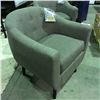 Image 2 : GREY  UPHOLSTERED ACCENT CHAIR