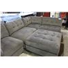 Image 1 : GREY L-SHAPE SECTIONAL SOFA