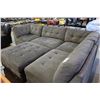 Image 2 : GREY L-SHAPE SECTIONAL SOFA