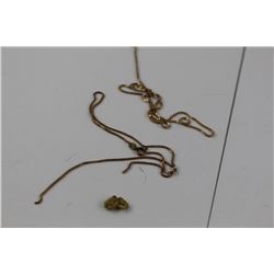 MISC JEWELLERY AND GOLD NUGGET - GOLD CONTENT VALUE ONLY