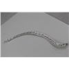 Image 2 : DIAMOND SAN MARCO DESIGN BRACELET, 3 DIAMONDS, STERLING SILVER, INCLUDES $450 CERTIFICATE