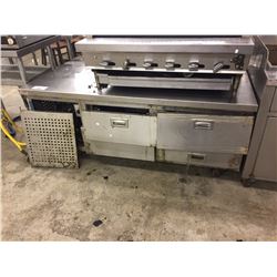 SUPREME STAINLESS STEEL 4 DRAWER REFRIGERATED GRILL STAND