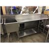Image 1 : SINGLE BAY STAINLESS STEEL WASH SINK/PREP STATION