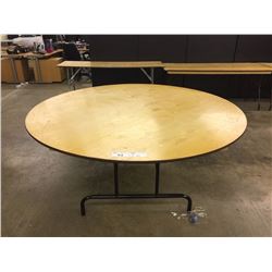 LARGE 6 FT ROUND FOLDING BANQUET TABLE