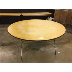 LARGE 5 FT ROUND FOLDING BANQUET TABLE