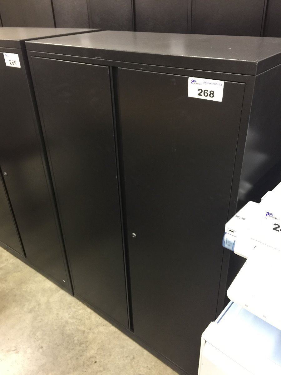 Herman Miller Meridian 5 Tall Black 2 Door Storage Cabinet