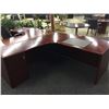 Image 2 : CHERRY BOW FRONT LEFT-HAND EXECUTIVE DESK