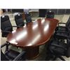 Image 1 : CHERRY RACETRACK 10 X4' BOARDROOM TABLE