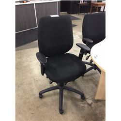 GLOBAL BLACK MULTI-LEVER TASK CHAIR