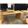 Image 1 : MAPLE CLERICAL DESK, LATERAL FILE CABINET & 36" TABLE