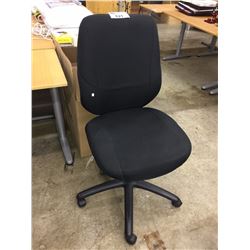 GLOBAL BLACK MULTI-LEVER TASK CHAIR (NO ARMS)