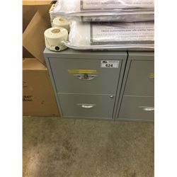 GREY 2 DRAWER LEGAL SIZE PERSONAL FILE CABINET