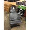 Image 1 : GREY FOLDING ADJUSTABLE MASSAGE TABLE, MOBILE LAMP, DISPLAY SPINE, 2 UTILITY TABLES & 3 CHAIRS