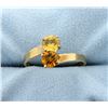 Image 1 : Vintage Citrine and Yellow Topaz Bypass 10k Yellow Gold Ring.