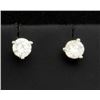 Image 1 : 0.45 Carat PLATINUM Diamond Stud Earrings