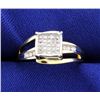 Image 1 : 33 Diamond 10K Yellow Gold Cocktail Ring