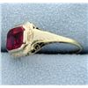 Image 3 : Vintage Ring with Synthetic Ruby