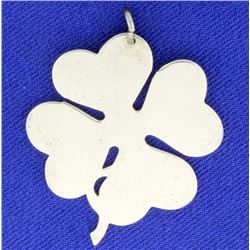 Sterling Silver Four Leaf Clover Pendant