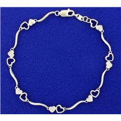 Diamond Heart Bracelet