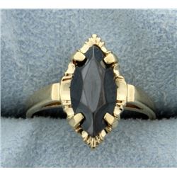 Jet Gemstone Ring