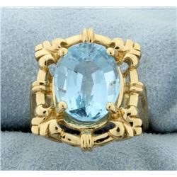 6ct Blue Topaz Ring