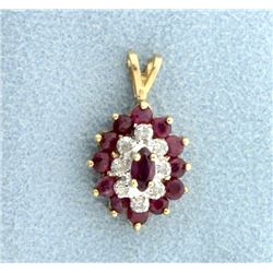 Diamond & Ruby Pendant