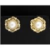 Image 1 : 14K Pearl Earrings