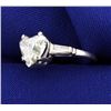 Image 2 : 3.35 ct TW Heart Diamond Ring In Platinum