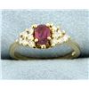 Image 1 : Ruby & Diamond Ring