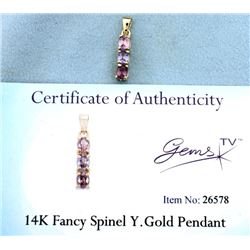 Fancy Spinel Gold Pendant