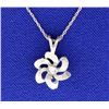 Image 1 : Diamond Rosette Necklace