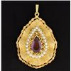 Image 1 : Vintage Amethyst 14K Locket
