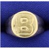 Image 1 : "B" Initial or Monogram Ring